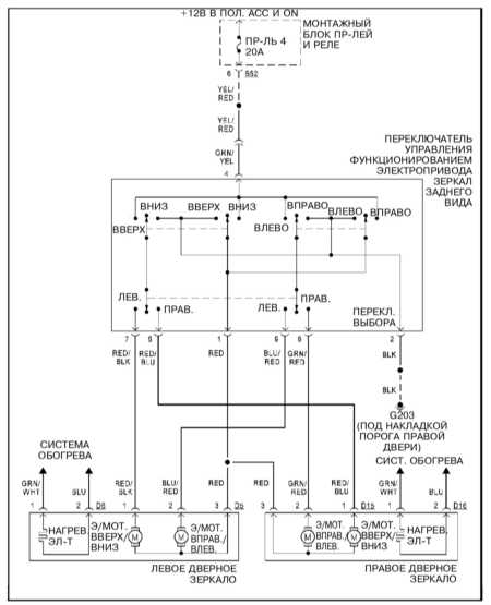 14.30.27 Электропривод дверных зеркал заднего вида